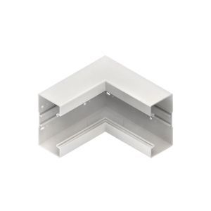 BI1308.5, Inneneck 90°, mit Bodenlochung, 133x66 mm, Kunststoff PVC-hart, RAL 8014, sepiabraun