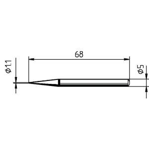 0032BD/SB, Lötspitze-ERSADUR 1,1 mm