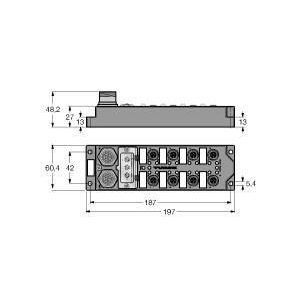 FLDP-IOM124-0001 Kompaktes Feldbus-I/O-Modul für PROFIBUS