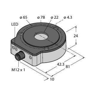 RI360P0-EQR24M0-HESG25X3-H1181 Berührungsloser Drehgeber mit Edelstahlg