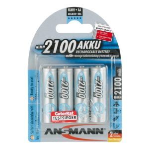 4 Mignon AA NiMH Akku 2100mAh, maE NiMH-Akku Mignon AA 4er Blister, 2100 mAh