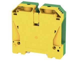 WPE 95N/120N, Schutzleiter-Reihenklemme, Schraubanschluss, 95 mm², 1000 V, Anzahl Anschlüsse: 2, Anzahl der Etagen: 1, grün / gelb