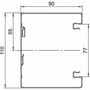 GS-S90110RW Geräteeinbaukanal symmetrisch 90x110x200