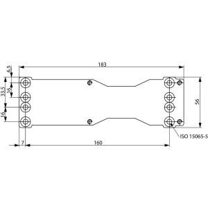 DCA120-------40 Montageplatte DCA120 für Türschliesser M