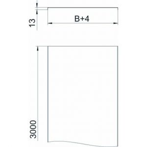 DRLU 150 DD Deckel ungelocht für Kabelrinne und Kabe