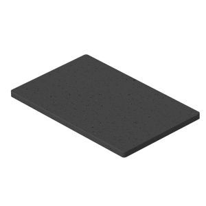 ISSGU70110 Gummiunterlage 70x110x4mm, GUM, schwarz