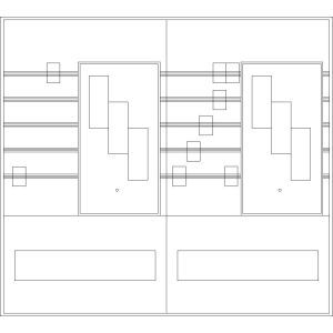 PAR263N Sammelschienen-Feld 5-polig 2-feldrig 2