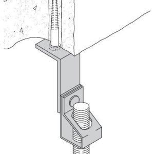 UM44-AM8T Befestigungswinkel mit Loch 6,5mm 90 Gra