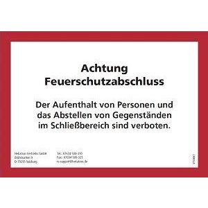 Hinweisschild Hinweisschild für Feuer-/Rauchschutztüre