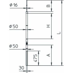 isFang IN-A 4000 Isolierter Fangmast + Auslass für isCon-