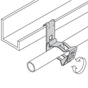 AV57-GM1926 Traegerklammer, senkrecht an 5-7mm + Roh