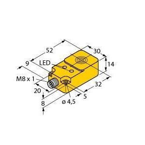 BI10-Q14-AP68X2LD-V1131 Induktiver Sensor, für den Einsatz in KF