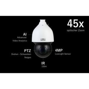 BWNC-442DSIA IP-IR-Speed Dome,4 MP LowLight Sensor,45