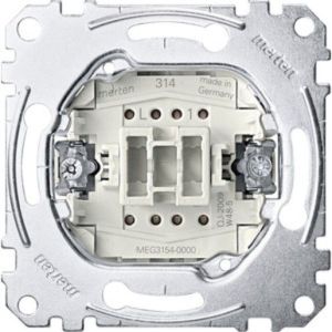 MEG3154-0000, Taster-Einsatz mit separatem Meldekontakt, Schließer 1-polig , 10 A, AC 250 V, Steckklemmen