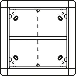 1881570 Unterputzrahmen 4 Modulplätze quadratisc