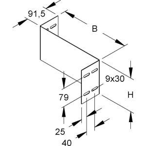 WSRS 150.300 E3 Reduzierstück für WSL/WRL, 150x300 mm, E