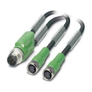 SAC-3P-M12Y/2X0,6-PUR/M 8FS Sensor-/Aktor-Kabel