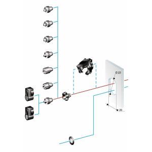 NSYTDB5PLA Doppelbarteinsatz 5mm für großes Schild