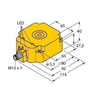 NI75U-Q80-AP6X2-H1141 Induktiver Sensor, mit erhöhtem Schaltab