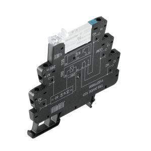 TRS 24VDC 1CO, Relaiskoppler, 24 V DC ±20 %, LED grün, Freilaufdiode, Verpolungsschutz, 1 Wechsler (AgNi) , 250 V AC, 6 A, Schraubanschluss, Prüftaste vorhanden: Nei