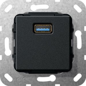 568210 USB 3.0 A Kpl. Einsatz Schwarz m