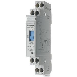 19.21.0.024.0000, Auto-Off-On-Relais, 1-stufig, 1 Wechsler 10 A, für 24 V AC/DC