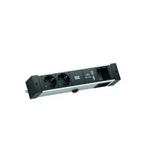 941.001 DESK RAIL 2xCEE7/3 1xCM 1xUSB Charger 2,