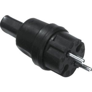 740.002, Flachkabelstecker für Illu-Leitung, schwarz