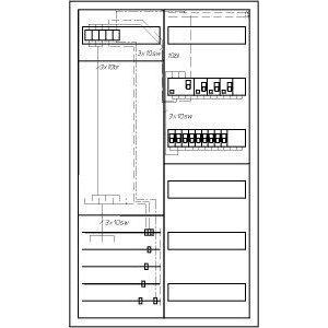 Z/V-ZSD388D Einfamilienhaus-Zählerschrank