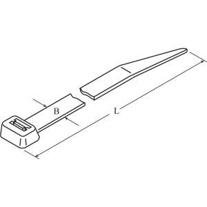 DTST-0150-F-NA-66-V, DIS-TY Kabelbinder 3,6x150 natur Standardausführung Preis per VPE  VPE =100