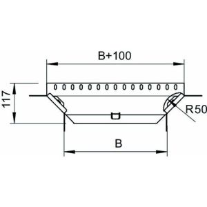 RAA 610 A2 Anbau-Abzweigstück mit 2 Winkelverbinder