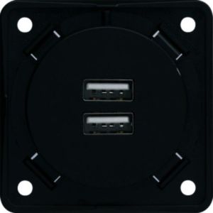926102505 USB Lade-Std.,2f,3A,Integro,ant. matt
