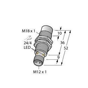 NI15U-EM18WD-AP6X-H1141 Induktiver Sensor, für die Lebensmitteli