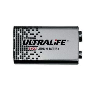 U9VL, ULTRALIFE 9V Lithium Blockbatterie 9 Volt, 1200 mA , 6F22 / U9VL-J