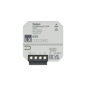 LUXORliving E1 S RF, LUXORliving 1-fach Funk-Aktor UP für Elektroheizungen