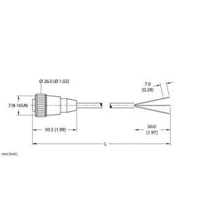 RKM 30-10M Versorgungsleitung, PVC-Kabelmantel