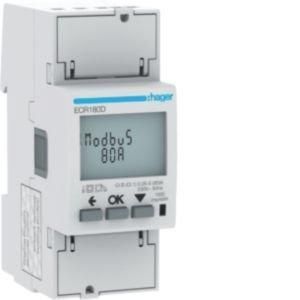 ECR180D Energiezähler 1ph,direkt 80A, MODBUS,MID