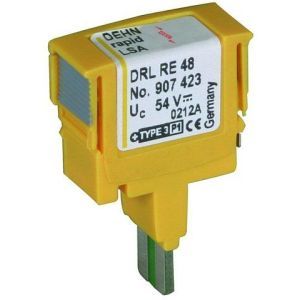 DRL RE 48, Überspannungsableiter DEHNrapid LSA Schutzstecker für 1 Doppelader Un 48V