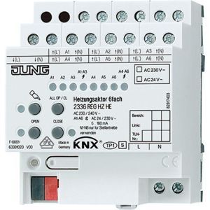 2336 REG HZ HE, KNX Heizungsaktor 6fach