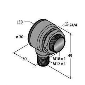 TM18VP6LPQ8 Opto-Sensor, Reflexionslichtschranke mit