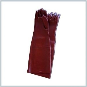159918 PVC Handschuh PIRAT rotbraun 60cm, Größe