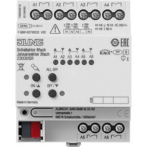 23006 1S R, KNX Schaltaktor 6fach, KNX Jalousieaktor 3fach, Secure