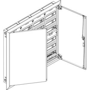 UK46 Feldverteiler UP/HW T:110mm 288TE 4 x 6-