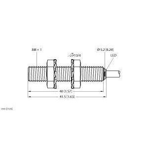 BI2-EG08-AP6X/S100 Induktiver Sensor, mit erweitertem Tempe