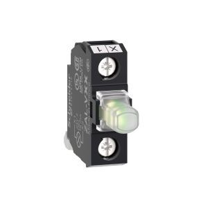 ZALVB1, Hilfsschalterblock f. Aufbaugehäuse, weiß, Integral LED, 24 V