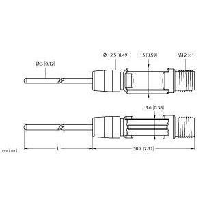 TTM150C-203A-CF-LI6-H1140-L100 Temperaturerfassung, mit Stromausgang