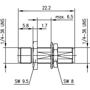 J01154A0041 SMA-Verbindungsstück Bu-Bu