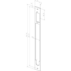 Z65-31A35----01 DISTANZBLECH FÜR SCHLIESSBLECH, EST MEDI