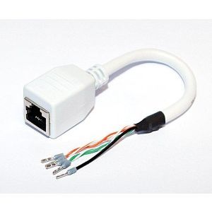 ZIX1402-0000, Kabelpeitsche zum direkten Anschluss von IP-Geräten ISW5410 / IVW5411 RJ45 Stecker