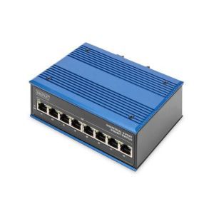 NNETSWINDGBE8UMR.01, Industrial 8-Port Gigabit Ethernet Switch, DIN rail, unmanaged
